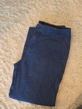 Alfani Men's Navy Blue Chinos - Straight Fit